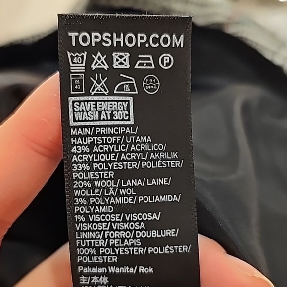 Topshop Plaid Wool Preppy Mini Skirt 6 - Picture 8 of 9